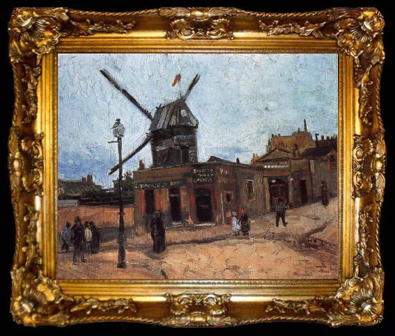 framed  Vincent Van Gogh Le Moulin de la Galette, ta009-2